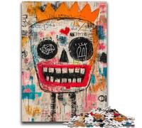 Puzzle da 1000 pezzi per adolescenti, gioco per famiglie in stile Basquiat, antistress, sfida difficile, collezione di artisti, belle arti, 26x38cm