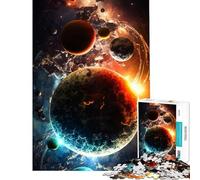Puzzle da 1000 pezzi per adolescenti gioco rompicapo "Cosmic Collision" gioco intellettuale ottimo regalo per donne (dimensioni 50x75cm)