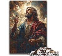 Puzzle da 1000 pezzi per adolescenti, gioco stimolante con l'arte di Gesù, ideale come regalo per tutta la famiglia, 26x38cm
