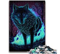 Puzzle da 1000 pezzi per adolescenti, gioco stimolante con lo spirito del lupo, ideale come regalo per tutta la famiglia, 50x75cm