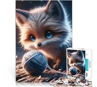 Puzzle da 1000 pezzi per adolescenti Gioia della Volpe Beata Giocattoli Giochi Educativi Antistress Lista dei desideri con Babbo Natale 52x38cm