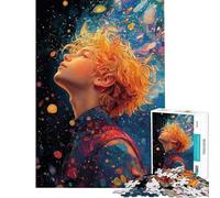 Puzzle da 1000 pezzi per adolescenti giovane uomo che guarda le stelle puzzle per adulti giocattolo antistress ideale per passare il tempo durante le vacanze compleanno e Natale