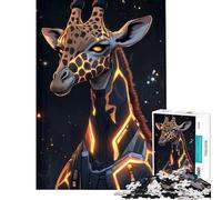Puzzle da 1000 pezzi per adolescenti giraffa cyberpunk giocattolo con animali gioco educativo gioco per famiglie divertimento in famiglia ottimo regalo per gli amanti dei giochi (dimensioni 38x26cm)