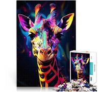 Puzzle da 1000 pezzi per adolescenti Giraffa in Borderlands Gioco impegnativo e gioco in famiglia Adatto per la decorazione del desktop 75x50cm