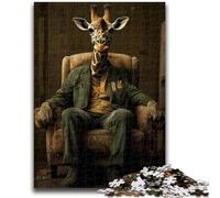 Puzzle da 1000 pezzi per adolescenti, Giraffe Art, divertimento in famiglia, attività divertenti a casa, regalo di compleanno, regali di viaggio, per ragazzi dai 14 anni in su, 50x75cm