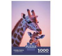 Puzzle Da 1000 Pezzi Per Adolescenti Giraffe Mother And Calf Puzzle Per Adulti Giochi Rilassanti Corsa Di Velocità Manuale Riduzione Dello Stress Regali 38x26cm/1000pcs
