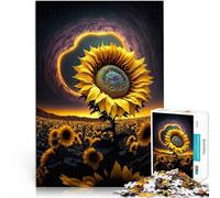 Puzzle da 1000 pezzi per adolescenti Girasole dell'universo giochi divertenti per famiglie Migliorare l'amore tra le coppie 75x50cm