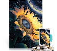 Puzzle da 1000 pezzi per adolescenti Girasole dell'universo Riduzione dello stress interessante offerte come regali per tutta la famiglia 50x70cm