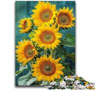 Puzzle da 1000 pezzi per adolescenti Girasole Design vivace e unico Esperienza di puzzle rilassante e stimolante 26x38cm