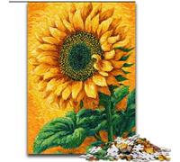 Puzzle da 1000 pezzi per adolescenti Girasole psichedelico, giocattoli da gioco Ogni pezzo è unico - Gioco divertente e stimolante per tutta la famiglia per bambini dai 14 anni dimensioni 50x75cm