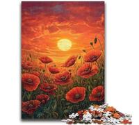 Puzzle da 1000 pezzi per adolescenti Girasoli al tramonto Antistress Sfida difficile Ogni pezzo è unico - Gioco divertente e stimolante per tutta la famiglia 38x26cm