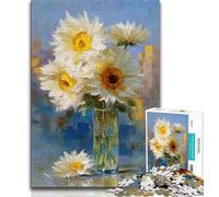 Puzzle da 1000 pezzi per adolescenti Girasoli in un vaso Puzzle da 1000 pezzi, impegnativo affare difficile come regalo per tutta la famiglia (dimensioni 75x50cm)
