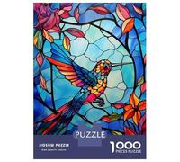 Puzzle Da 1000 Pezzi Per Adolescenti Glass Hummingbird No6 Puzzle Per Adulti Gioco Pratico Decorazione Murale Regali Per Amici E Familiari 70x50cm/1000pcs