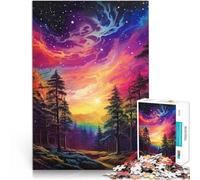 Puzzle da 1000 pezzi per adolescenti Gli incredibili cieli vibranti Regali di giochi impegnativi con poster abbinato e foglio di quiz 38x26cm