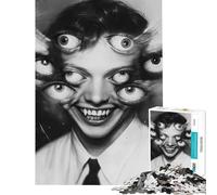 Puzzle da 1000 pezzi per adolescenti "Gli occhi dell'invisibile aiutano il cervello ad allenarsi gioco educativo decorazione da parete" Adatto a persone dai 14 anni in su (38x26cm)