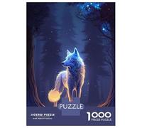 Puzzle Da 1000 Pezzi Per Adolescenti Glowing Enchanted Wolf Puzzle Per Adulti Gioco Pratico Regali Per Donne Interazione Genitore-figlio 38x26cm/1000pcs