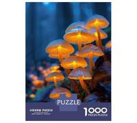 Puzzle Da 1000 Pezzi Per Adolescenti Glowing Mushrooms in Forest Puzzle Per Adulti Giochi Rilassanti Vacanza A Casa Passatempo Impegnativo Da Completare 38x26cm/1000pcs
