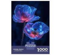 Puzzle Da 1000 Pezzi Per Adolescenti Glowing Poppy Flowers Puzzle Per Adulti Giochi Rilassanti Corsa Di Velocità Manuale Regali Di Natale E Compleanno 70x50cm/1000pcs