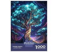 Puzzle Da 1000 Pezzi Per Adolescenti Glowing Tree in Night Sky Puzzle Per Adulti Giochi Rilassanti Corsa Di Velocità Manuale Offerta Come Regalo Per Tutta La Famiglia 70x50cm/1000pcs