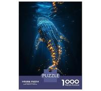 Puzzle Da 1000 Pezzi Per Adolescenti Glowing Whale Shark Puzzle Per Adulti Giochi Rilassanti Taglio Di Precisione Regali Per Amici E Familiari 52x38cm/1000pcs