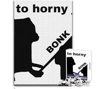 Puzzle da 1000 pezzi per adolescenti "Go to Horny Jail" BONK Toy Gioco intellettuale Vacanza a casa Uccidi il tempo Regali di Babbo Natale segreto Dimensioni 38x26cm