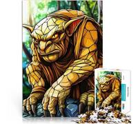 Puzzle da 1000 pezzi per adolescenti Goblin in vetro colorato giochi divertenti per famiglie perché è ideale come regalo per tutta la famiglia 52x38cm