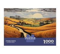 Puzzle Da 1000 Pezzi Per Adolescenti Golden Fields A Serene Countryside Scene Puzzle Per Adulti Giochi Rilassanti Regalo Di Compleanno Regali Per Amici E Familiari 52x38cm/1000pcs