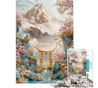 Puzzle da 1000 pezzi per adolescenti Golden Gate Mountain puzzle per adulti giochi rilassanti decorazione perfetta ideale come regalo (dimensioni 38x26cm)