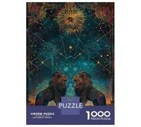 Puzzle Da 1000 Pezzi Per Adolescenti Golden Lions Celestial Majesty Puzzle Giochi Rilassanti Regali Per Donne Regali Di Natale E Compleanno 52x38cm/1000pcs