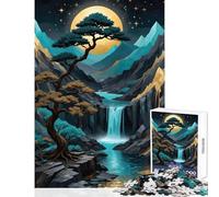 Puzzle da 1000 pezzi per adolescenti Golden Mountain Giappone Giocattoli antistress Regali per donne Uomini Gioco impossibile Interessante riduzione dello stress Dimensioni 50x75cm