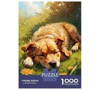 Puzzle Da 1000 Pezzi Per Adolescenti Golden Retrievers Dream Puzzle Gioco Pratico Difficile Regali Per Amici E Familiari 38x26cm/1000pcs