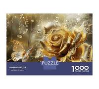 Puzzle Da 1000 Pezzi Per Adolescenti Golden Rose Wall Mural Puzzle Per Adulti Gioco Pratico Vacanza A Casa Passa Il Tempo Aiuta Ad Allenare Il Cervello 52x38cm/1000pcs