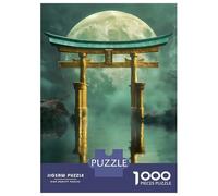 Puzzle Da 1000 Pezzi Per Adolescenti Golden Torii Gate Under Moon Puzzle Per Adulti Fai Da Te Giocattoli Sfida Difficile Regali Per Amici E Familiari 70x50cm/1000pcs