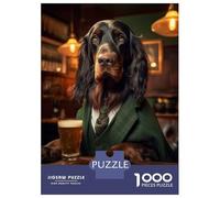 Puzzle Da 1000 Pezzi Per Adolescenti Gordon Setter in The Pub Puzzle Per Adolescenti Giochi Per Famiglie Sfida Difficile Regali Di Compleanno E Unici 70x50cm/1000pcs