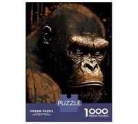 Puzzle Da 1000 Pezzi Per Adolescenti Gorilla Abstract Portrait Puzzle Per Adulti Giocattolo Decorazione Da Parete Vacanza A Casa Ammazzare Il Tempo È Ideale Come Regalo 70x50cm/1000pcs