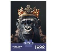 Puzzle Da 1000 Pezzi Per Adolescenti Gorilla Animal King Puzzle Per Adulti Gioco Rompicapo Assemblaggio Di Modelli Regali Di Compleanno E Unici 52x38cm/1000pcs