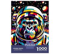 Puzzle Da 1000 Pezzi Per Adolescenti Gorilla Astronaut Wpap Puzzle Per Adulti Giochi Rilassanti Taglio Di Precisione Regali Di Natale E Compleanno 38x26cm/1000pcs