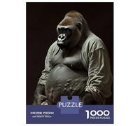 Puzzle Da 1000 Pezzi Per Adolescenti Gorilla Fat Puzzle Per Adulti Giochi Rilassanti Regalo Di Compleanno Regali Per Amici E Familiari 70x50cm/1000pcs