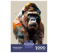 Puzzle Da 1000 Pezzi Per Adolescenti Gorilla Geometric Art Puzzle Per Adulti Giocattoli Antistress Regalo Di Compleanno Regali Di Natale Per Compleanno 70x50cm/1000pcs