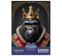 Puzzle Da 1000 Pezzi Per Adolescenti Gorilla King Puzzle Per Adulti Giochi Rilassanti Analisi E Logica Regali Unici Per Compleanni 70x50cm/1000pcs