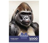 Puzzle Da 1000 Pezzi Per Adolescenti Gorilla Watercolor Puzzle Per Adulti Gioco Rompicapo Antistress Per Compleanno, Natale 70x50cm/1000pcs