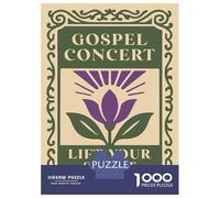 Puzzle Da 1000 Pezzi Per Adolescenti Gospel Concert Poster Puzzle Per Adulti Gioco Rompicapo Difficile Divertente Attività A Casa 38x26cm/1000pcs