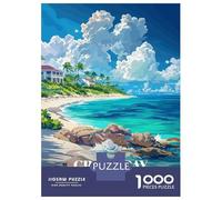Puzzle Da 1000 Pezzi Per Adolescenti Grace Bay, Turks And Caicos Poster Puzzle Per Adolescenti Gioco Pratico Migliora La Memoria Regali Per Amici E Familiari 38x26cm/1000pcs
