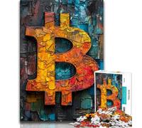 Puzzle da 1000 pezzi per adolescenti, graffiti, bitcoin, ideale come regalo educativo per tutta la famiglia (75x50cm)