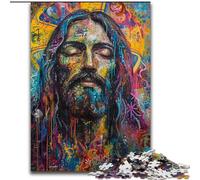 Puzzle da 1000 pezzi per adolescenti, graffiti di Gesù, adatto a persone dai 14 anni in su, giochi educativi, regali di Babbo Natale segreto (dimensioni 50x75cm)