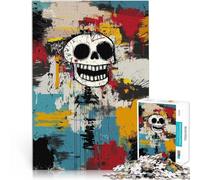 Puzzle da 1000 pezzi per adolescenti Graffiti originali del teschio felice Gioco di famiglia per e è ideale come regalo per tutta la famiglia 75x50cm