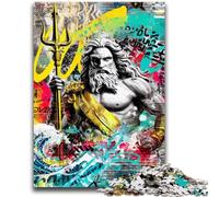 Puzzle da 1000 pezzi per adolescenti, graffiti sui film, antistress, sfida difficile, ideale come regalo per tutta la famiglia, 26x38cm