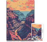 Puzzle da 1000 pezzi per adolescenti Grand Canyon Scenery Art Family Fun & Game Night Difficile Duro Antistress Giocattoli Dimensioni 38x52cm
