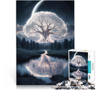 Puzzle da 1000 pezzi per adolescenti Grande albero magico Per il divertimento in famiglia con pezzi completamente interconnessi di forma casuale 75x50cm