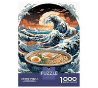 Puzzle Da 1000 Pezzi Per Adolescenti Grate Ramen Wave Tsunami Puzzle Per Adulti Giochi Rilassanti Decorazione Per La Casa Regali Di Compleanno E Unici 70x50cm/1000pcs